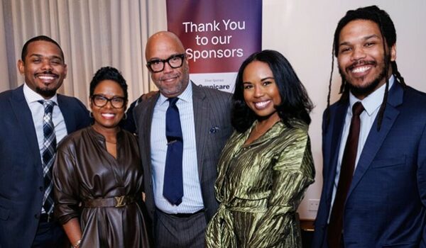 Clifton J. Porter II, center, enjoys the 2024 McKnight’s Pinnacle Awards with his family. He was an honoree in the Industry Ally category. From left: son Christian, wife Deborah, Porter, daughter Chanel Floyd and son Clifton. (Photo by Tori Soper Photography)